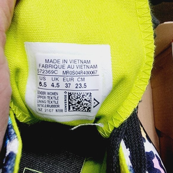 Rare Converse Chuck 70 Hi 6.5 Womens Shoes Animal Print Leopard Sneakers 572369C - Picture 13 of 13